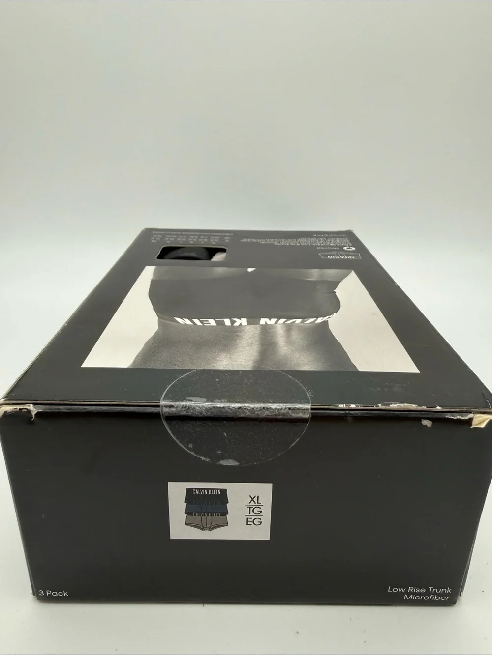 Calvin Klein Intense Power Low Rise Trunk - Black with Blue Accent Pack of 3